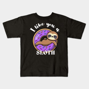 Cute Sloth Donut Trainer Kids T-Shirt